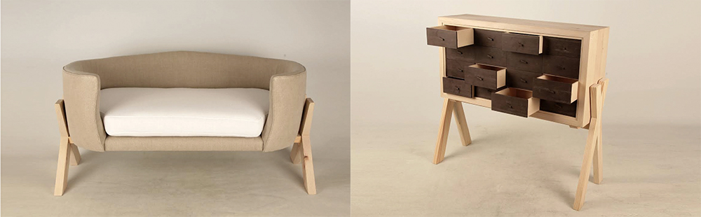 Antiguos alumnos de interiorismo en el NUDE 2014 de Valencia