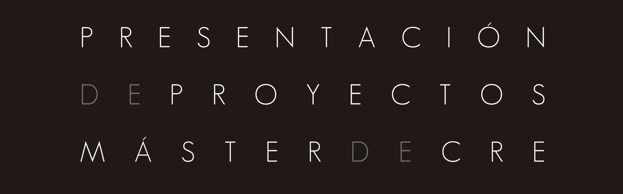 Presentación de proyectos del Máster de Producto