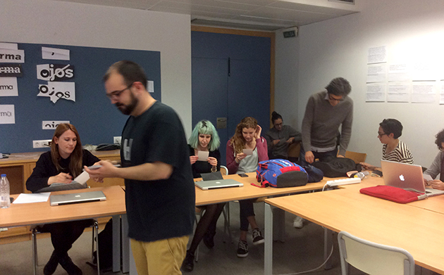 Rafa Jordan en el master de grafico