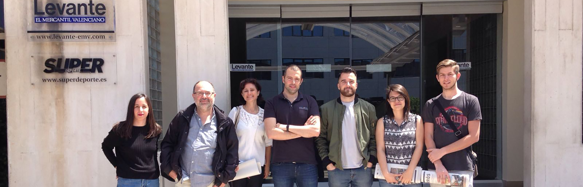 Visita al periódico Levante.