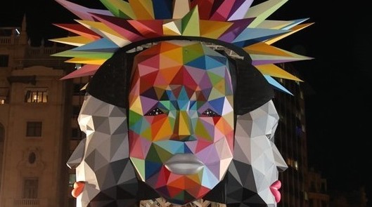 Participando en la Falla Municipal