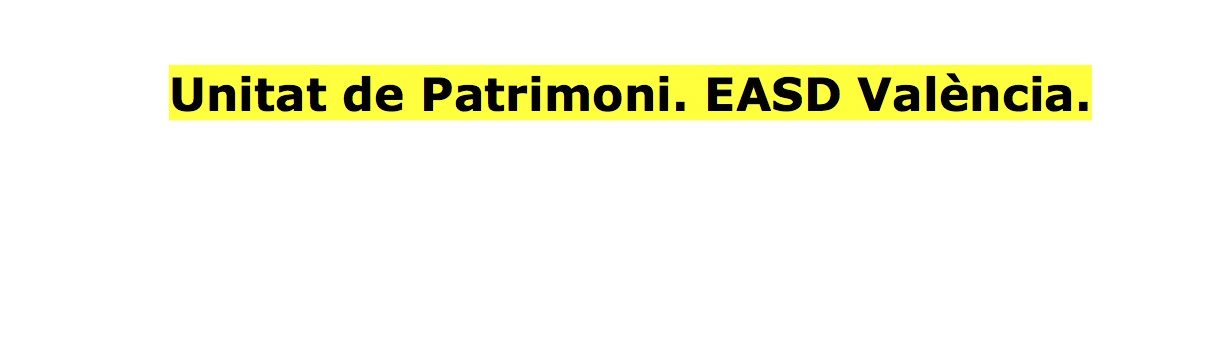 Tesis doctoral de Susana Herreras sobre el patrimonio de la EASD València.