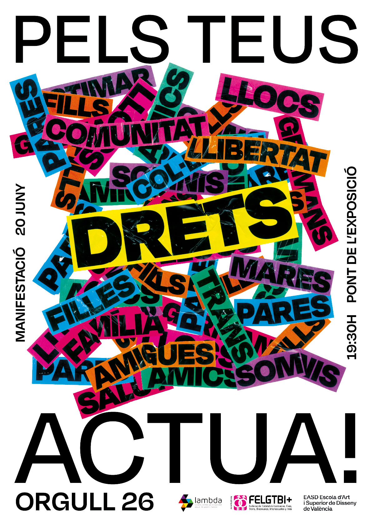 Quique Veres diseña la imagen del Orgullo 2026 del Col·lectiu Lambda